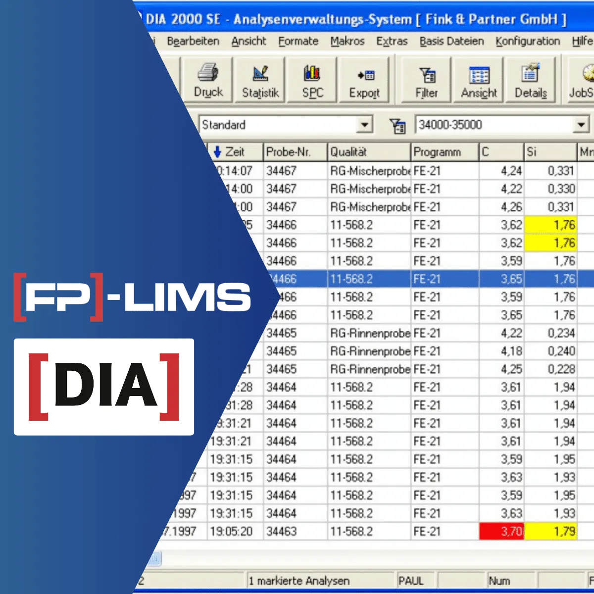 Bruker QMatrix Integration – [FP]-LIMS Schnittstelle für Q4 Tasman und Q8 Magellan