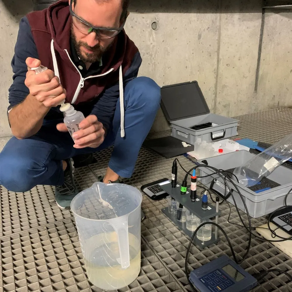 Patrick Kämpfer im Feldeinsatz mit Free-LIMS