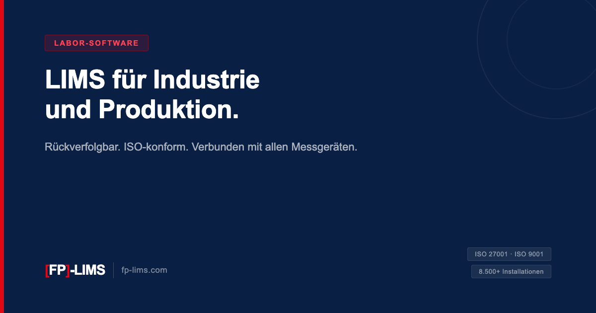 LIMS for Industry | [FP]-LIMS Made in Germany
