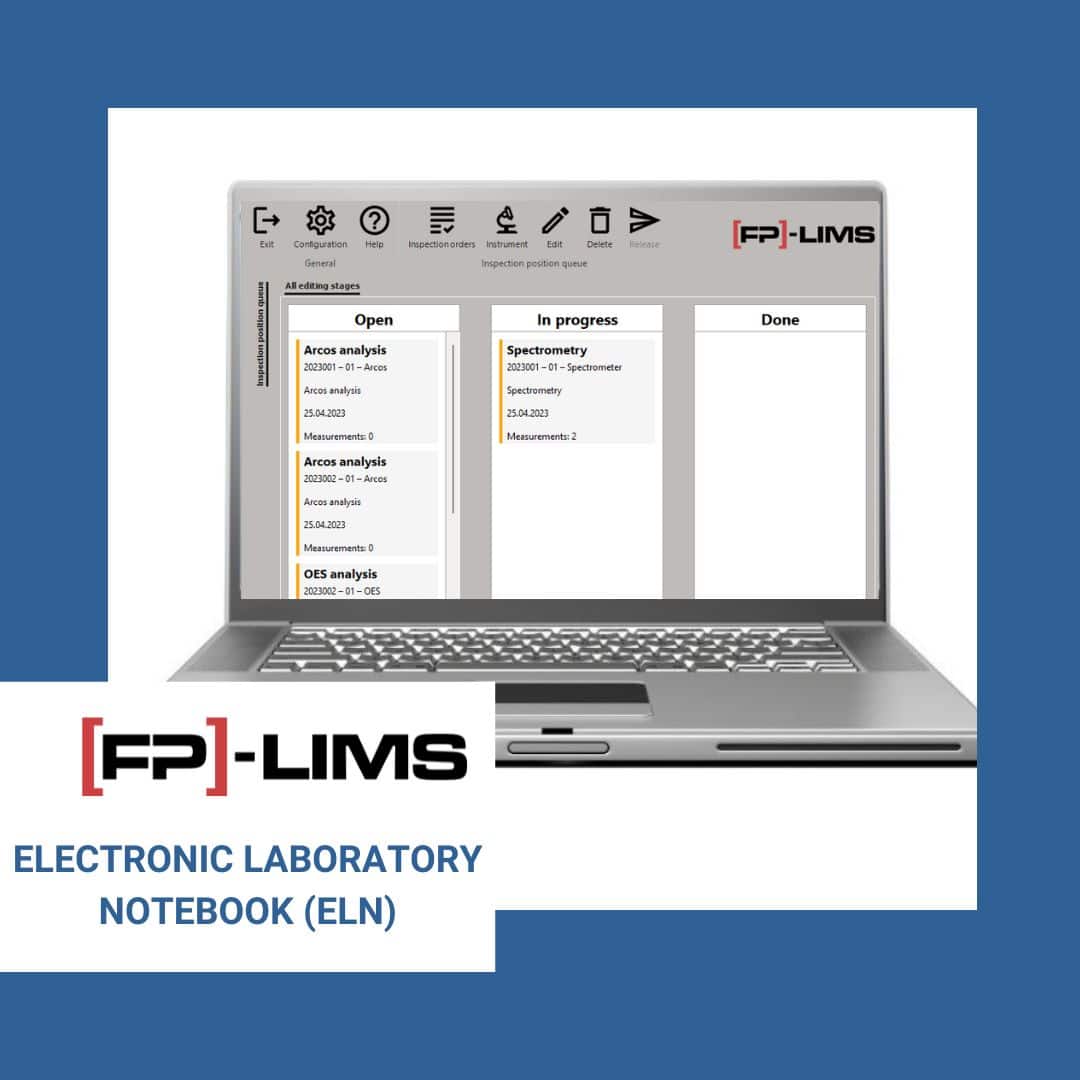 [FP]-LIMS module electronic laboratory notebook eln