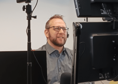 Christoph Kiesendahl during a webinare